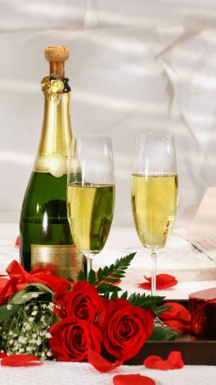 1080x1920 Wallpaper champagne, drink, gifts, holiday