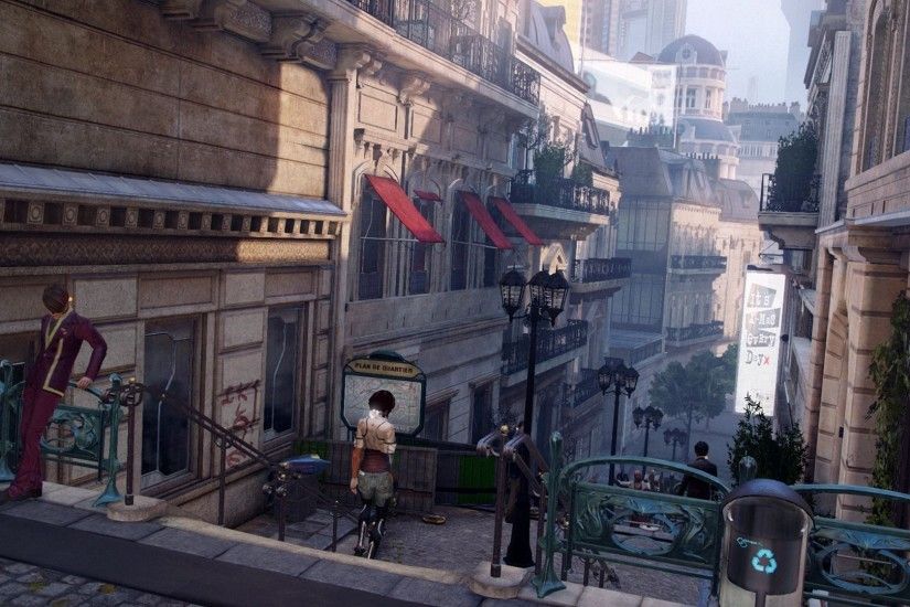 Paris video games futuristic adrift remember me wallpaper