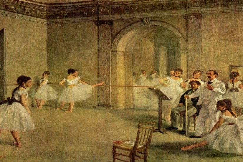 Paintings artwork dancing impressionist painting Edgar Degas impressionism  ballerinas wallpaper | 1920x1080 | 324139 | WallpaperUP