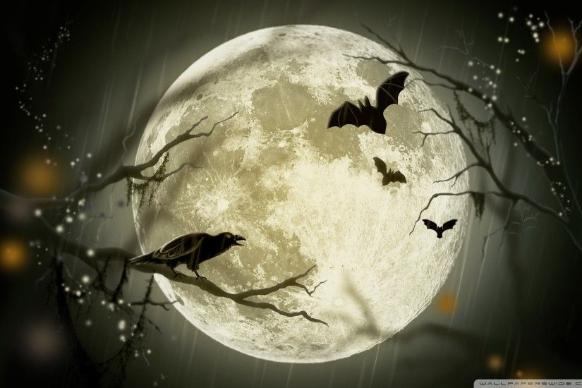 Halloween Moon HD Wide Wallpaper for Widescreen
