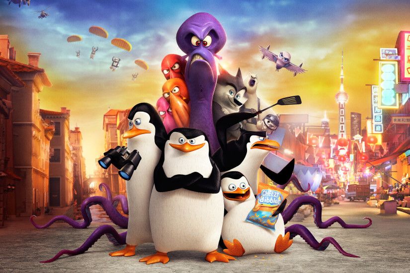 2014 Penguins of Madagascar Movie Wallpaper in HD Widescreen Ultra HD  Resolutions of Desktop Mobiles Smartphones Tablets