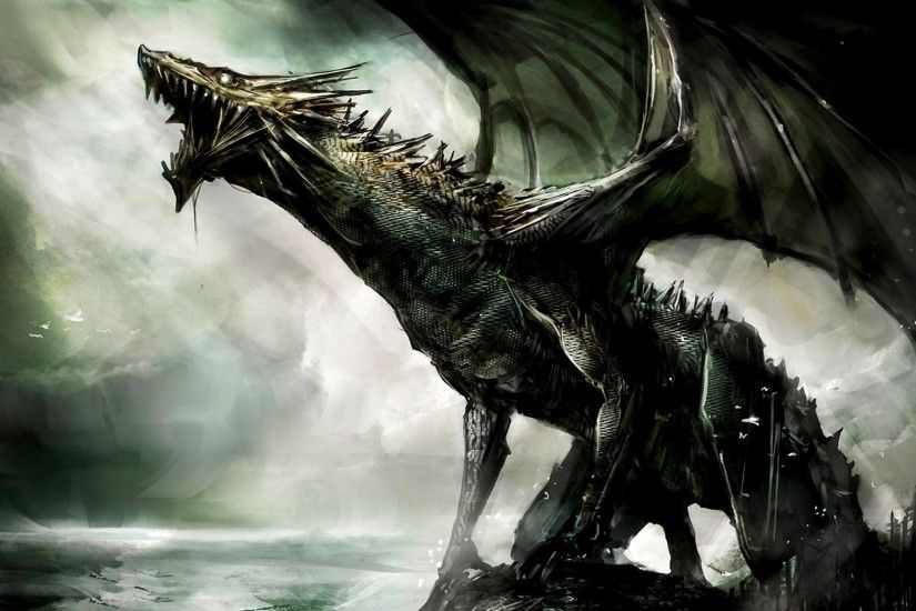 Download Fantasy Dragon Dragons Wallpaper 2560x1600 | Full HD .