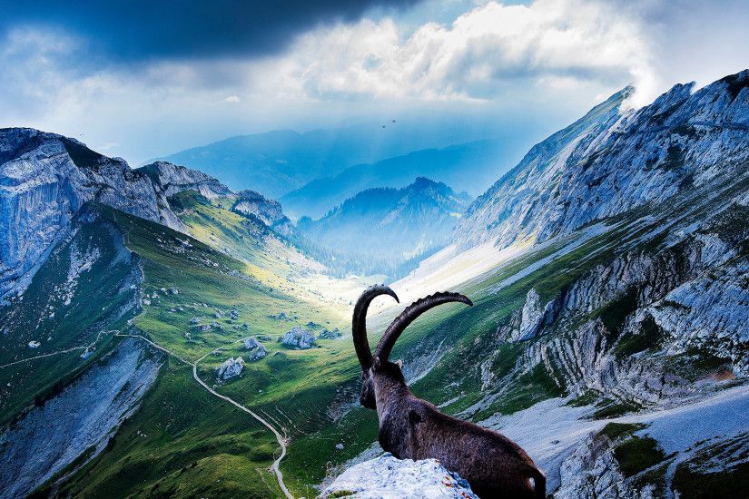Stunning view from the top of Mount Pilatus [Wallpaper]