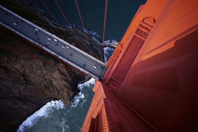 aerial View, Bridge, Rock, Car, Golden Gate Bridge Wallpapers HD / Desktop  and Mobile Backgrounds