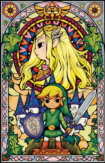 Legend of Zelda Wind Waker Stained Glass
