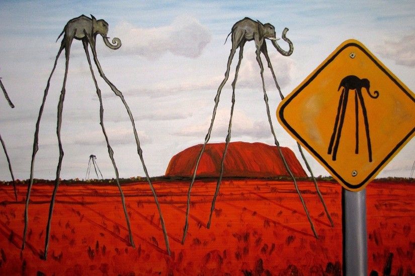 fantasy Art, Surreal, Clouds, Elephants, Signs, Hill, Nature, Artwork,  Painting, Salvador DalÃ­ Wallpapers HD / Desktop and Mobile Backgrounds