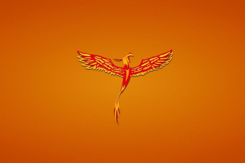 phoenix poultry red phoenix red background fenix minimalism