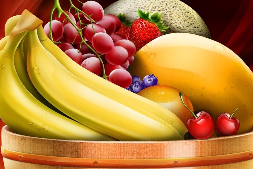 Healthy HD Fruit Basket Wallpaper HD Wallpaper