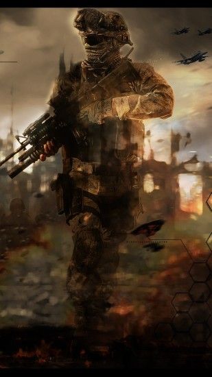 1080x1920 Wallpaper call of duty modern warfare 2, soldier, gun, fighters