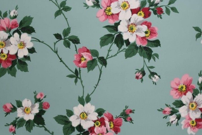 vintage floral wallpaper. Â«Â«