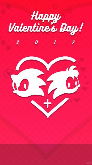 ... Sonic Valentine's Day 2017 Phone Wallpaper by NuryRush