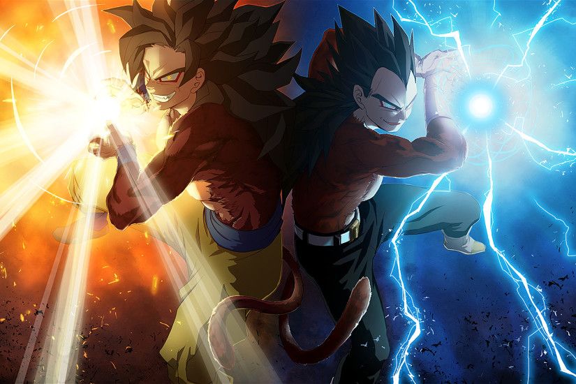 Anime - Dragon Ball GT Goku Vegeta (Dragon Ball) Super Saiyan 4 Wallpaper