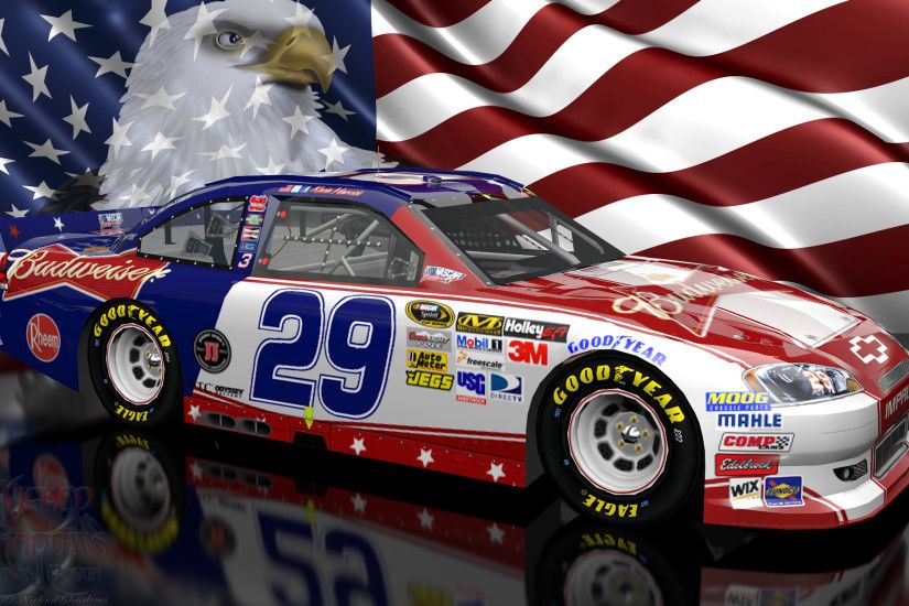 Kevin Harvick NASCAR Unites Patriotic Wallpaper