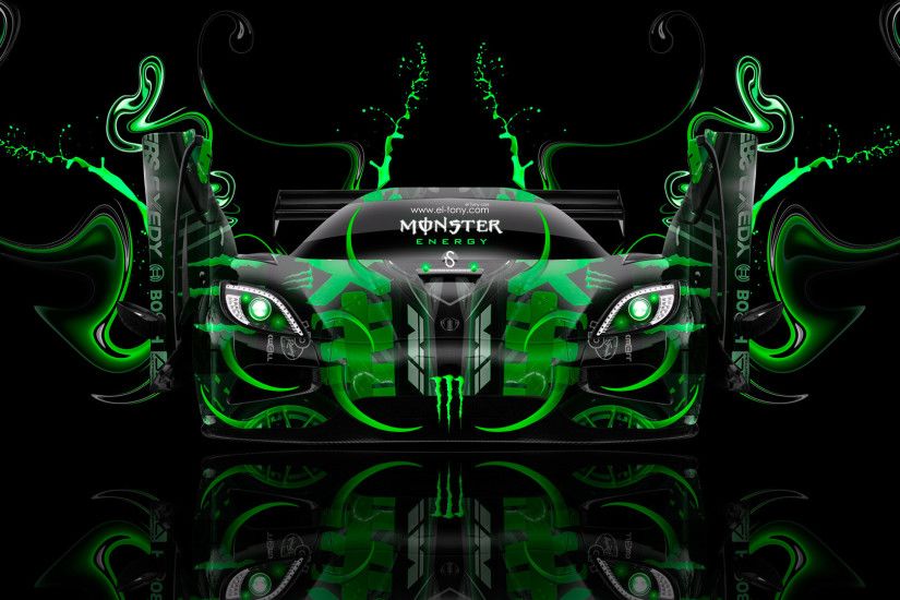 ... Monster-Energy-Koenigsegg-Agera-Open-Doors-Fantasy-Green- ...