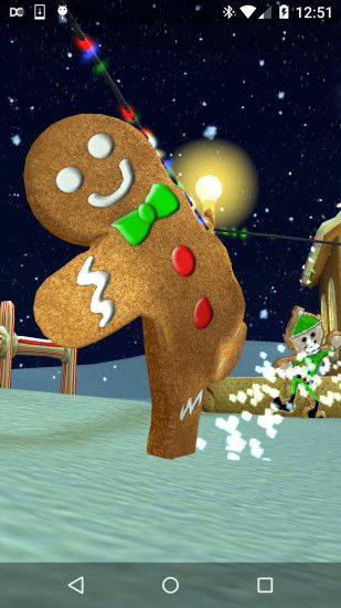 Christmas Cookie Village 3D Live Wallpaper
