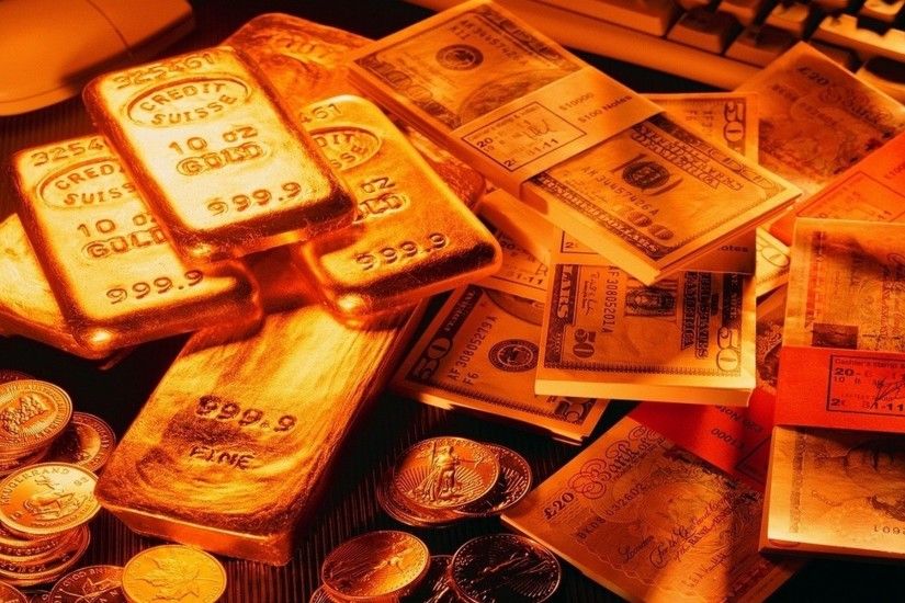 golden coins money wallpaper