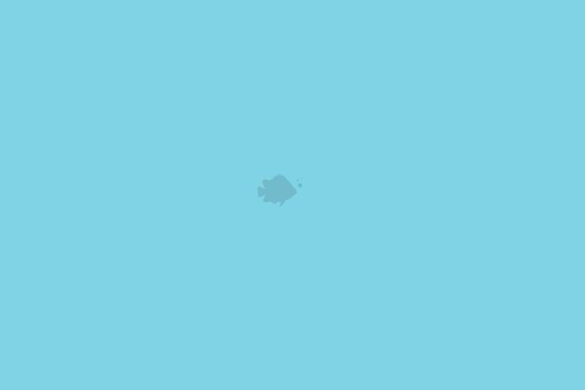 Background Fish Blue Minimalistic Computer Wallpapers Images Wallpaper