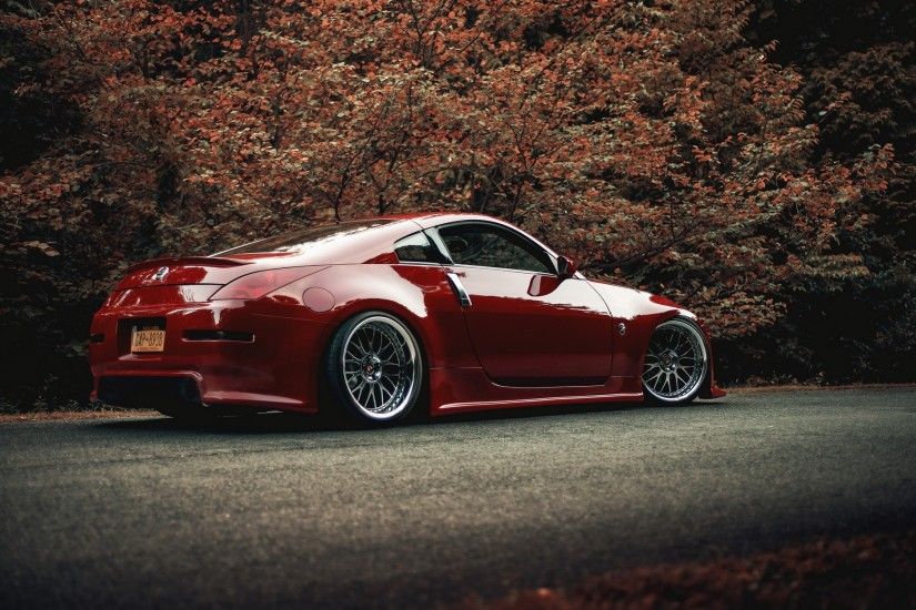 Nissan 350z cars red tuning wallpaper