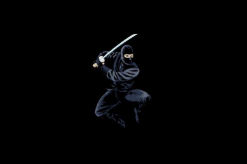Wallpaper ninja, ninja, black, sword, dark background wallpapers .