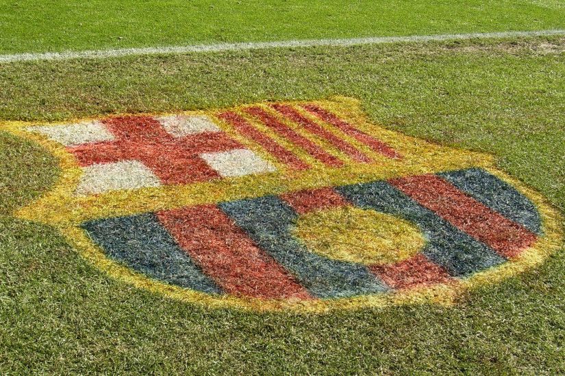 Fc Barcelona Grass Logo Desktop Background. Download 1920x1080 ...