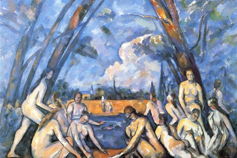 Paul CÃ©zanne / Les Grandes Baigneuses (The Large Bathers) / 1906 / Oil on  canvas / 208 x 249 cm / Philadelphia Museum of Art, Philadelphia