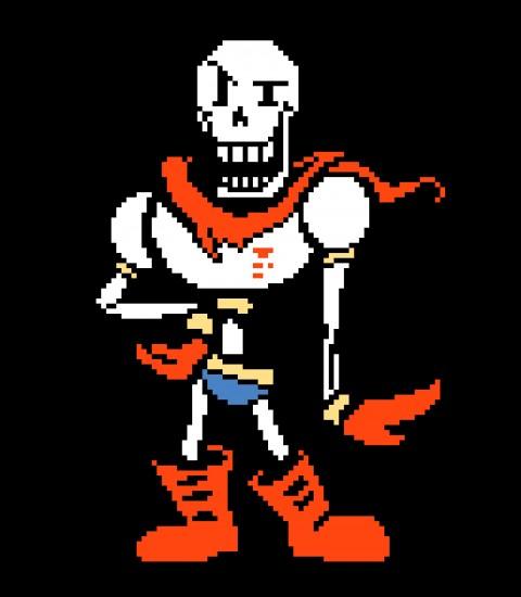 Papyrus (Undertale) images Papyrus' Battle Sprite Colored HD wallpaper and  background photos