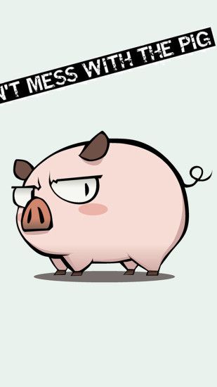 Funny Mess Pig HD Wallpaper iPhone 6 plus