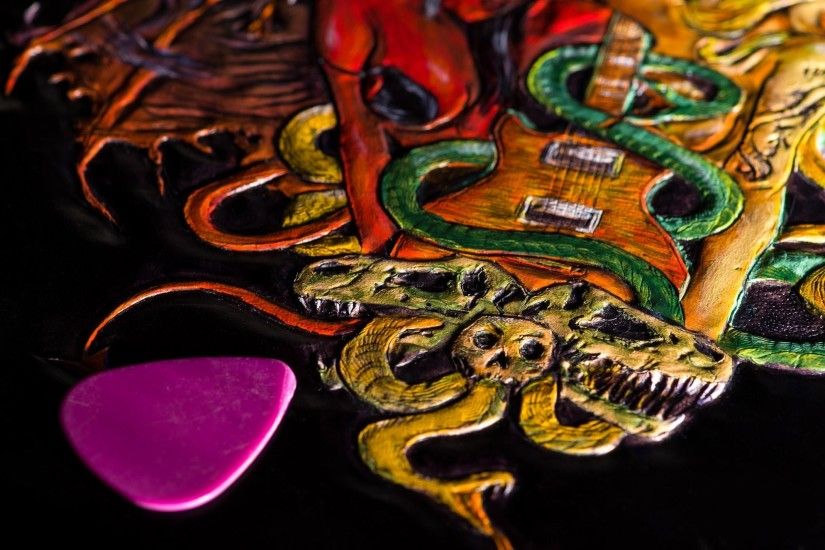 hard rock rock music dinosaurs guitar snake gibson slash apocalyptic love  Wallpapers HD / Desktop and Mobile Backgrounds