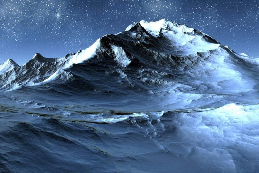Icy Mountain desktop wallpaper