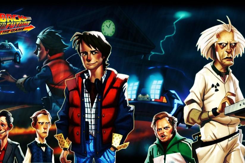 Wallpaper back to the future the game, telltale games, pc, ipad, mac