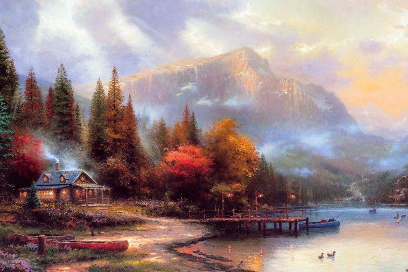 best images about The Painter Of Light Thomas Kinkade on