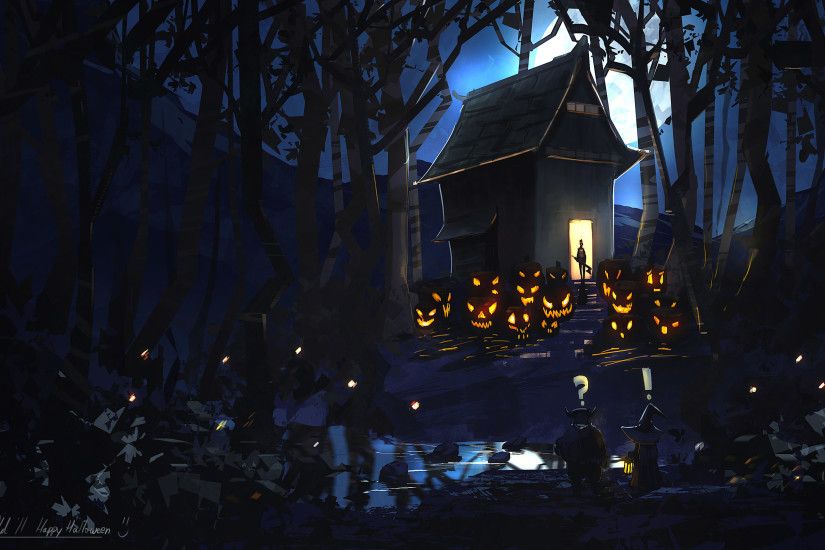 Scary Halloween Background 2014