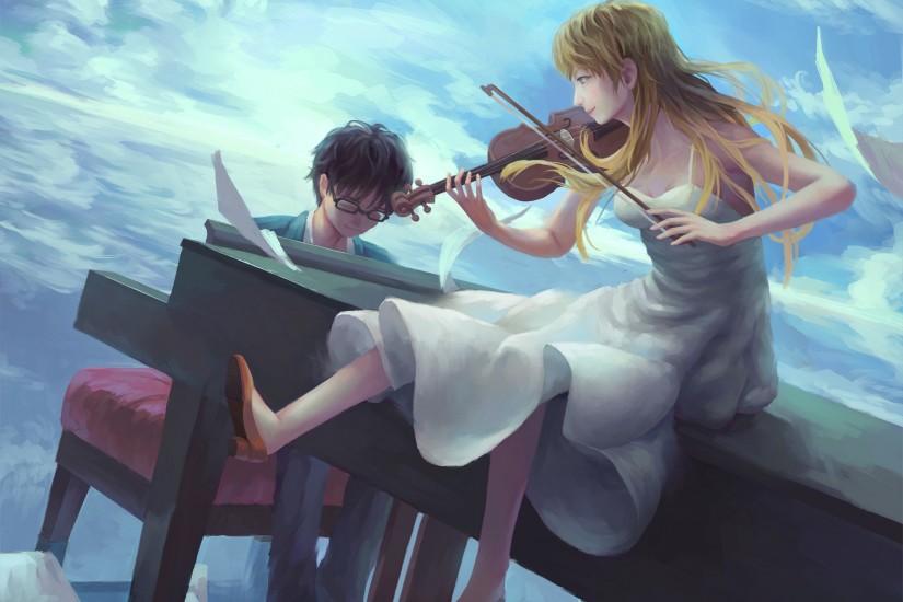your lie in april wallpaper 1920x1536 for mobile