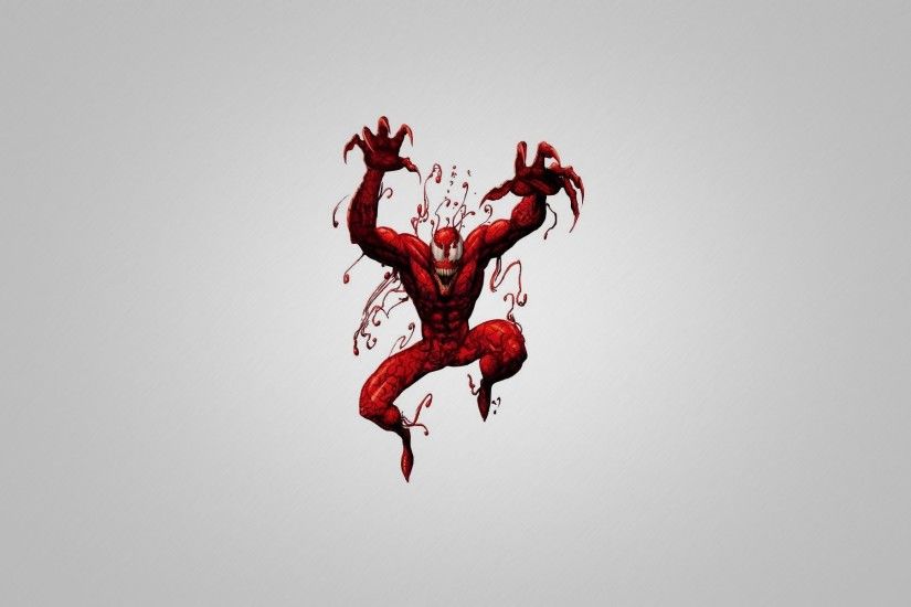 carnage comics spider-man spiderman red creature gray background