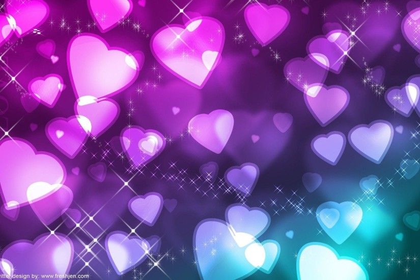 1920x1200 Wallpapers For > Rainbow Heart Background Designs