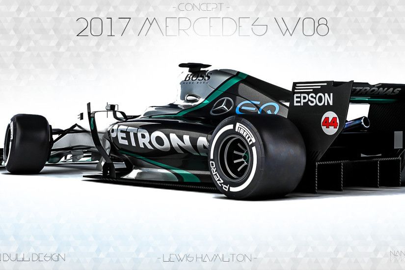 ... 2017 Mercedes W08 - Lewis Hamilton - by nancorocks