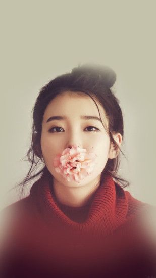 Kpop IU Singer Music Cute Girl Sexy iPhone 6 wallpaper