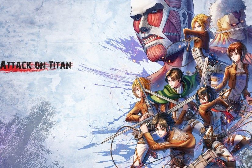 Anime - Attack On Titan Levi Ackerman Armin Arlert Eren Yeager Mikasa  Ackerman Annie Leonhart Wallpaper