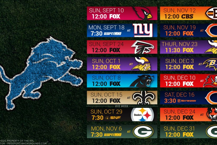 Detroit Lions 2017 schedule turf football logo wallpaper free pc desktop  computer ...