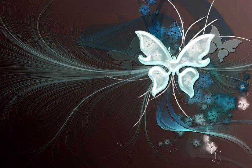 Abstract Art Butterflies - wallpaper.
