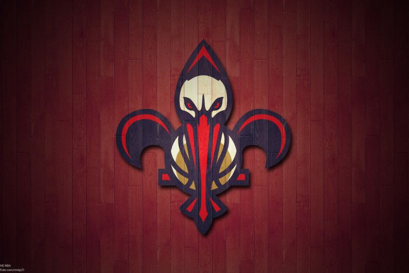 ... NBA 2017 New Orleans Pelicans hardwood logo desktop wallpaper