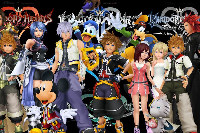 ... Kingdom Hearts Saga: Group wallpaper by The-Dark-Mamba-995