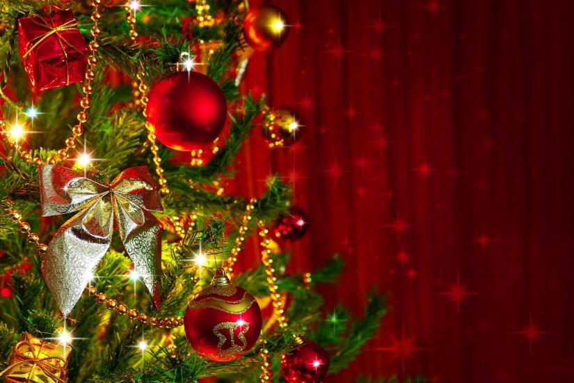 christmas tree decoration desktop wallpaper