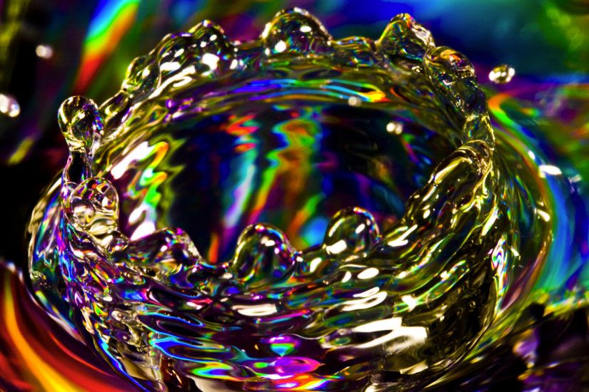 Photography - Colors Colorful Splash Water Artwork Photography Psychedelic  Wallpaper