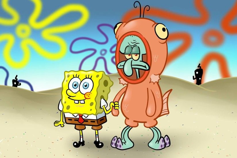 Spongebob and Squidward - SpongeBoB Square Pants Wallpaper