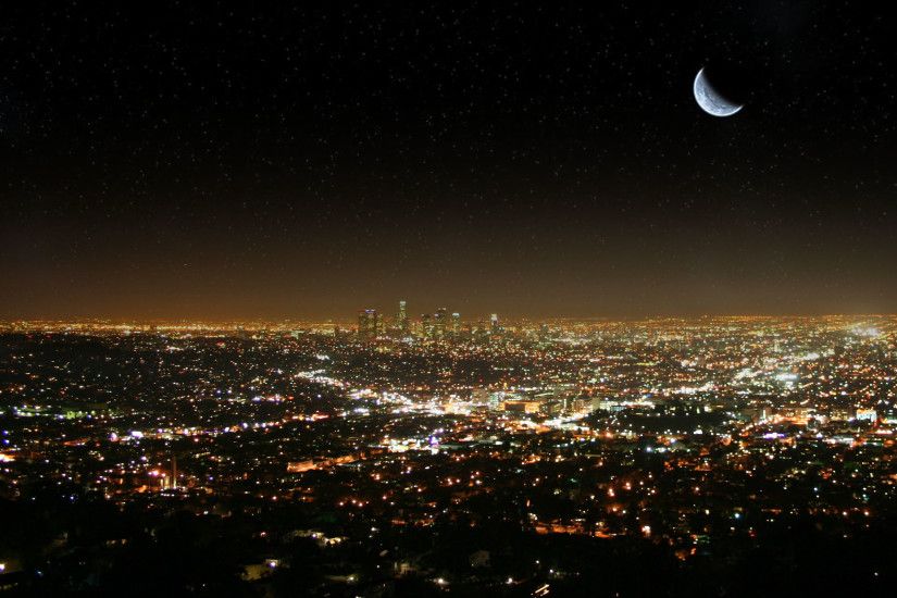 cityscapes, buildings, Los Angeles, city lights - Free Wallpaper /  WallpaperJam.com