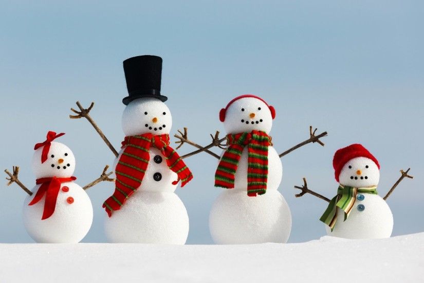 Winter - Cute Holidays Snowman Winter Photography Snow Christmas Beautiful  Family Wallpaper For Ipad for HD