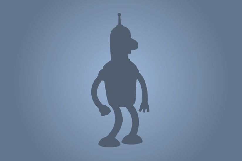 Bender, Minimalism, Futurama Wallpaper HD