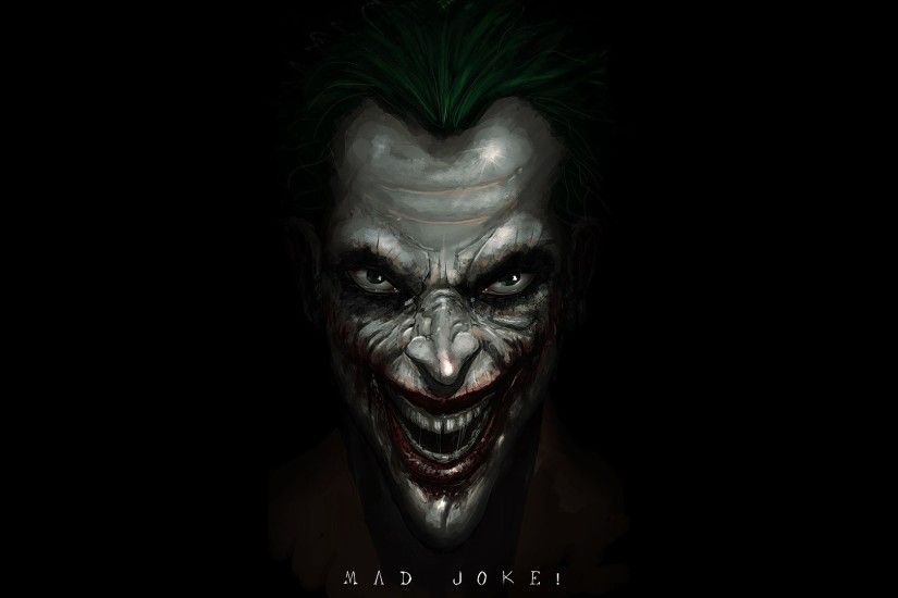 Black Background Dc Comics Fan Art The Joker