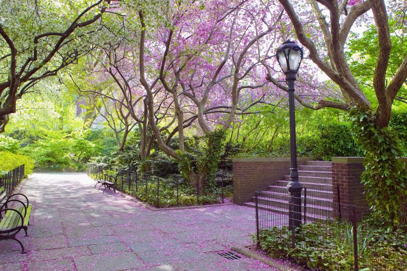 Conservatory Garden in Spring, Central Park, New York